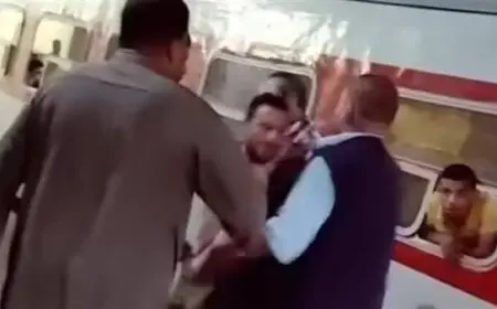 السكة الحديد توضح تفاصيل فيديو مشاجرة بين مشرفي قطار وطالب منذ 3 سنوات