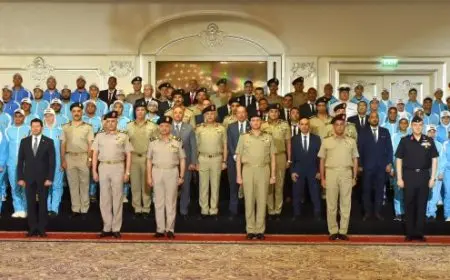 الفريق أول عبد المجيد صقر يكرم أبطال القوات المسلحة للإنجازات الرياضية