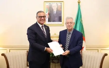 رئيس مجلس الأمة الجزائري يتطلع لتوطيد التعاون البرلماني مع مصر