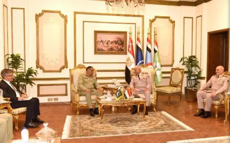 وزير الدفاع يلتقي رئيس هيئة الأركان المشتركة في باكستان