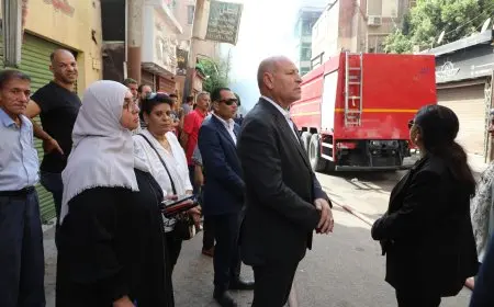 محافظ القاهرة: إنشاء لجنة هندسية لتقييم تأثير الحريق على عقار مصر الجديدة