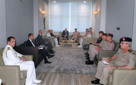 وزير الدفاع يلتقي نظيره الإيطالي لتبادل الخبرات بين الجيشين