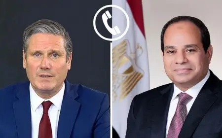 الرئيس السيسي يناقش مع رئيس الوزراء البريطاني سبل تعزيز التعاون الثنائي وأحدث مستجدات القضية الفلسطينية