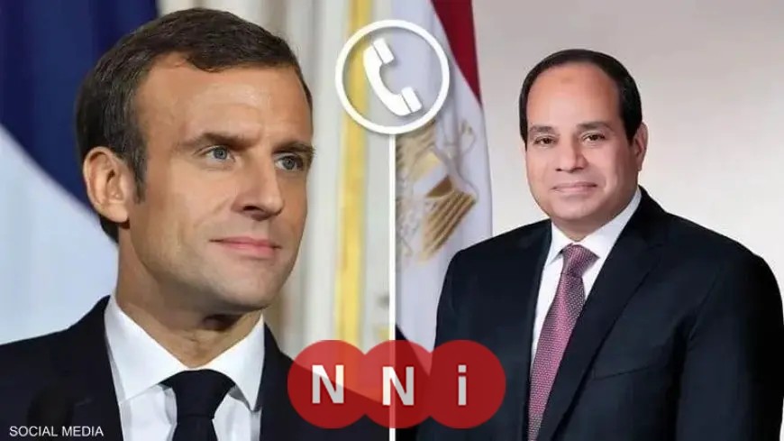 الرئيس السيسي يتلقى مكالمة من ماكرون