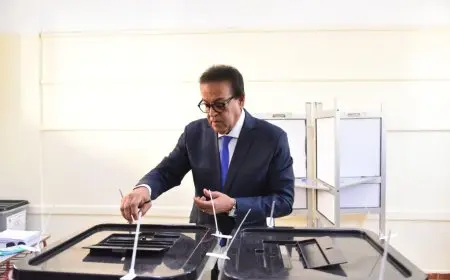وزير الصحة يُشارك في انتخابات مجلس الشيوخ 2025 بصوته