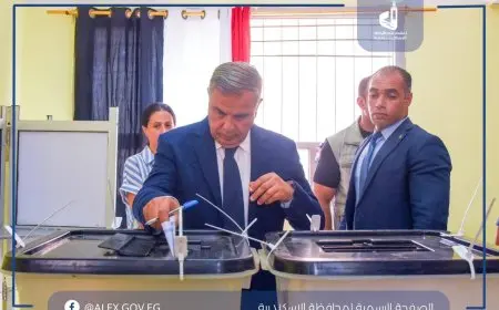محافظ الإسكندرية يُشارك في انتخابات مجلس الشيوخ 2025