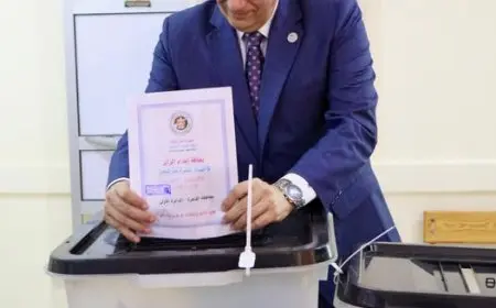 رئيس الجهاز المركزي للتنظيم والإدارة يُشارك في انتخابات مجلس الشيوخ