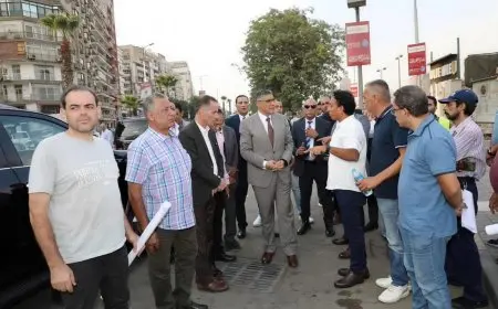 لتجنب تكرار أزمة انقطاع الكهرباء.. محافظ الجيزة يزور مشروع محطة مياه جزيرة الدهب