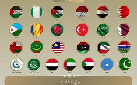 بيان مشترك من اللجنة الوزارية المعنية بالتطورات في غزة في قمة العرب والمسلمين