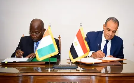 مصر وكوت ديفوار توافقان على تعزيز العلاقات إلى مستوى الشراكة الشاملة