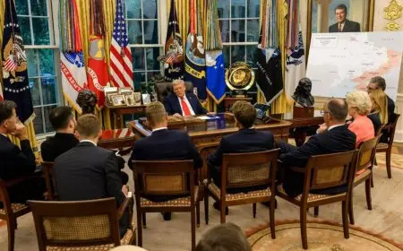 «السلام من خلال القوة».. رسالة قوية لترامب خلال اجتماعه بقادة أوروبا في البيت الأبيض