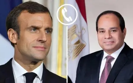 الرئيس السيسي يتلقى مكالمة من نظيره الفرنسي لمناقشة التغيرات في الأوضاع الإقليمية