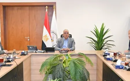 وزير الموارد المائية يستعرض الرؤية المستقبلية لتطوير جهود التحصيل