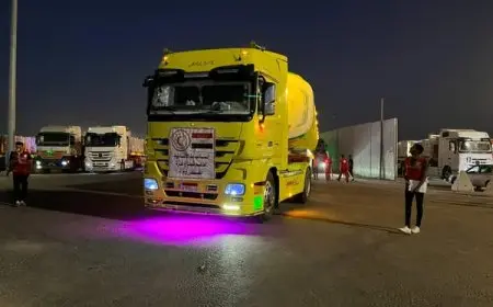 الهلال الأحمر يرسل أكثر من 3700 طن من المساعدات في قافلة “زاد العزة” الـ 23 إلى غزة