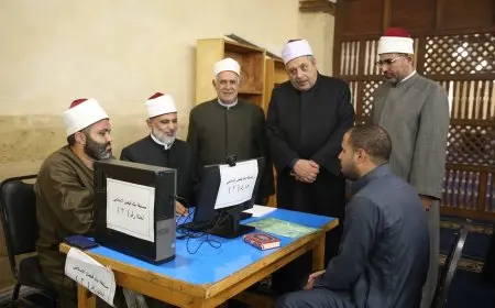 رئيس المعاهد الأزهرية يراقب امتحانات مسابقة بنك فيصل للقرآن الكريم في الجامع الأزهر