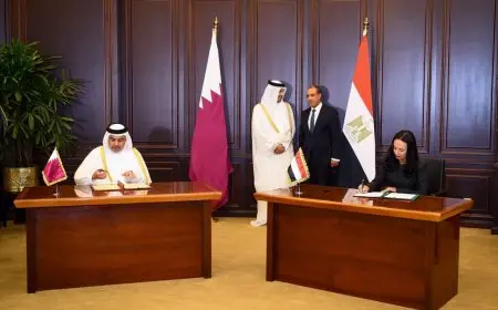 وزيرة التضامن ووزير المالية القطري يوقعان اتفاقية تعاون في مجال المعاشات والتأمينات