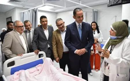 نائب وزير الصحة يزور مستشفى أطفال مصر ليتابع تقدم أعمال التطوير وجودة الخدمات الطبية