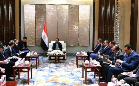 مدبولي يجتمع برئيس شركة هندسة الطاقة الصينية في زيارته لبكين