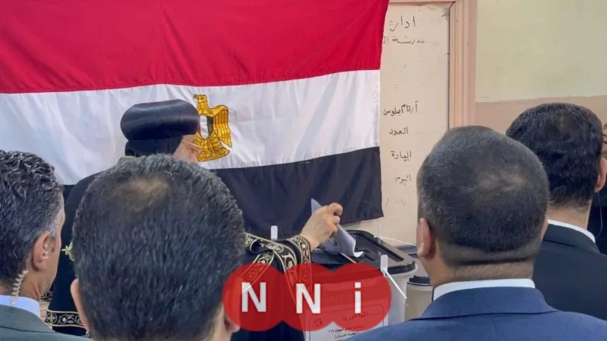 البابا تواضروس يشارك في التصويت لانتخابات مجلس الشيوخ 2025