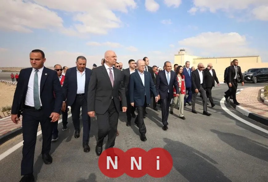 مؤتمر صحفي لوزير الخارجية ورئيس الوزراء الفلسطيني قريباً من معبر رفح