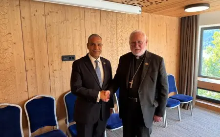عبد العاطي يجتمع بوزير خارجية الفاتيكان خلال منتدى «بليد» في سلوفينيا