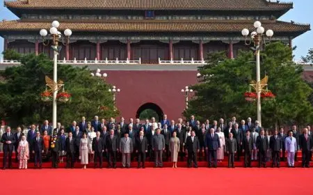 احتفال ضخم في الصين بمناسبة ذكرى انتهاء الحرب العالمية بحضور بوتين وزعيم كوريا الشمالية