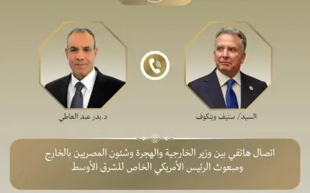 تفاصيل اتصال وزير الخارجية مع ويتكوف لمناقشة حرب غزة والملف النووي الإيراني