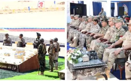 رئيس الأركان يشهد تنفيذ أحد الأنشطة في تدريبات “النجم الساطع – 2025”