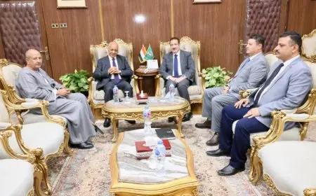 محافظ المنوفية يجتمع بنقيب الفلاحين مصطفى بكرى خلال احتفالات عيد الفلاح المصري