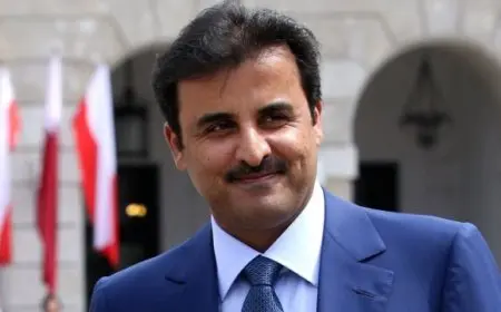 أمير قطر يتلقى اتصالاً من ترامب