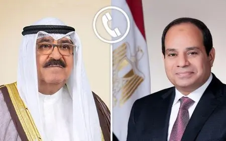 الرئيس السيسي وأمير الكويت يدينان الاعتداء الإسرائيلي الفاضح على قطر