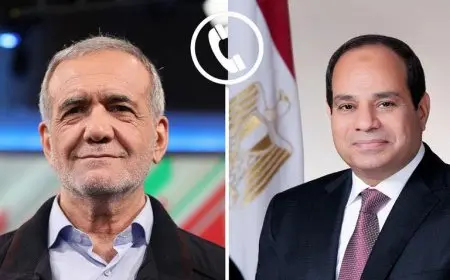 الرئيس السيسي يتلقى اتصالًا من نظيره الإيراني ويشدد على دعم جهود تهدئة التوترات