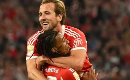 كين يقود بايرن ميونيخ للفوز الكبير على هامبورغ والاستئثار بصدارة الدوري الألماني