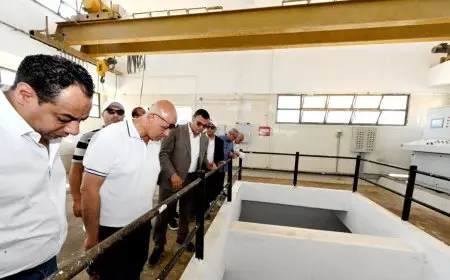 وزير الإسكان يتابع تطورات محطة صرف صحي الخامس شرق في 6 أكتوبر