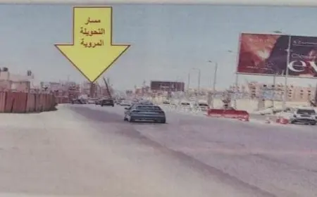 إغلاق كامل لطريق الواحات تحت كوبري زويل لتنفيذ مشروع الأتوبيس الترددي الذكي