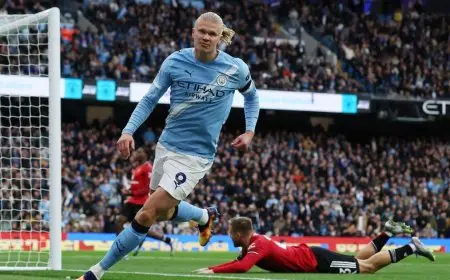 هالاند يتألق ويقود مانشستر سيتي لاكتساح اليونايتد بثلاثية في ديربي مانشستر