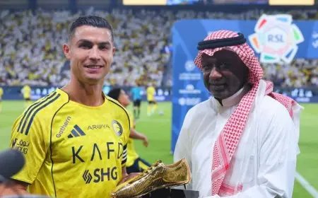 رونالدو يحقق الحذاء الذهبي في الدوري السعودي لموسم 2024-2025