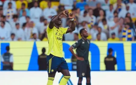 ساديو ماني يقود النصر نحو تحقيق لقب الدوري السعودي