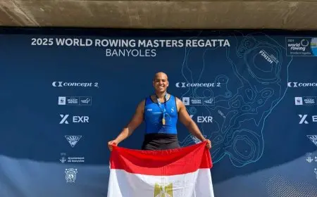 مصر تحقق إنجازاً مذهلاً بحصد 3 ميداليات في بطولة العالم للتجديف للأساتذة في إسبانيا