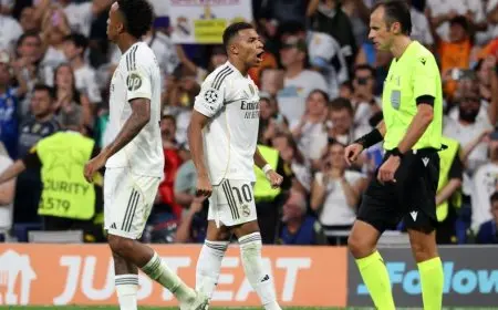 مبابي يقترب من تحطيم أرقام رونالدو كهداف دوري أبطال أوروبا