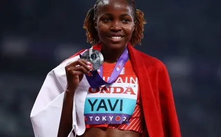 البحرينية وينفريد يافي تتألق وتحصد فضية 3000 متر موانع في بطولة العالم