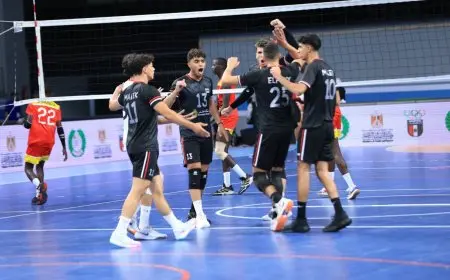 مصر تحرز انتصارًا مثيرًا على أوغندا في بطولة أفريقيا لشباب الكرة الطائرة