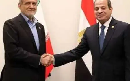 الرئيس السيسي والرئيس الإيراني يتحدان ضد مخططات تهجير الفلسطينيين