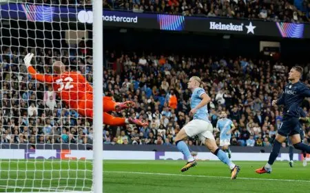 هالاند يحطم رقم فان نيستلروي القياسي بتسجيله الهدف 50 في دوري أبطال أوروبا