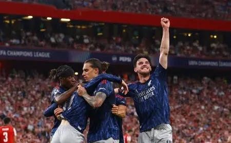 أرسنال يحقق فوزاً مثيراً على أتليتك بلباو بهدفين في افتتاحية دوري أبطال أوروبا خارج ملعبه