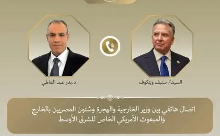 اتصال هام بين وزير الخارجية والمبعوث الأمريكي للشرق الأوسط لبحث ملف غزة