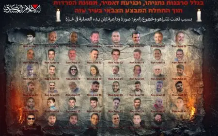 حماس تكشف عن صورة للرهائن الإسرائيليين وتصفها بلحظة الوداع في بداية عملية غزة