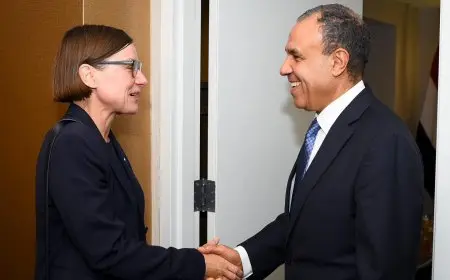 جهود مصر لوقف الحرب في غزة محور لقاء وزير الخارجية مع رئيسة اللجنة الدولية للصليب الأحمر