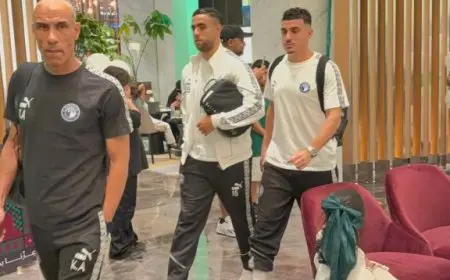 بيراميدز يغادر فندق جدة متجهاً نحو الملعب لمواجهة الأهلي السعودي المرتقبة