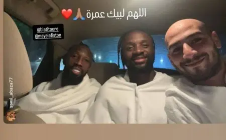 بعثة بيراميدز تؤدي مناسك العمرة بعد الفوز بكأس القارات الثلاث صور حصرية